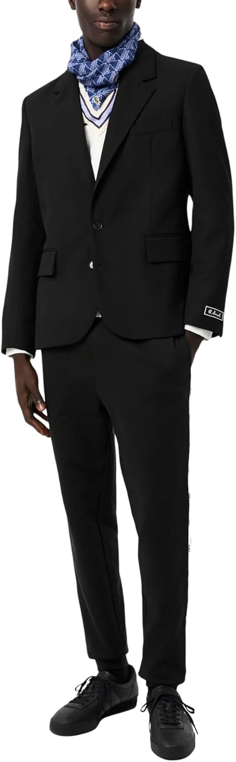 Мужские спортивные брюки Lacoste зауженного кроя, Black — фото 4