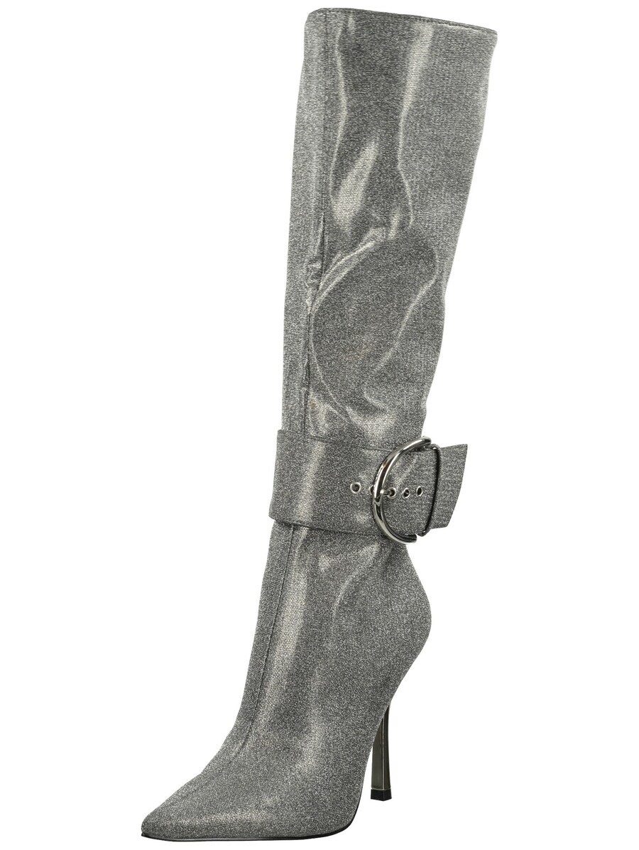 Сапоги женские Steve Madden из искусственной кожи, серебряный