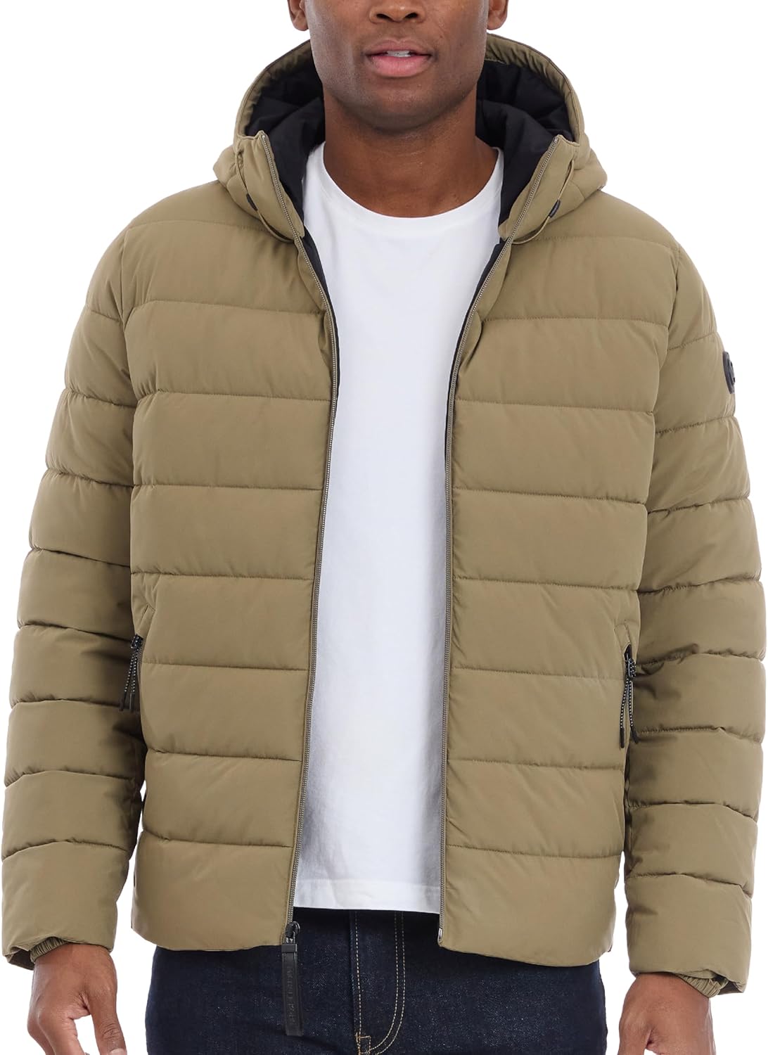 

Мужская куртка-пуховик Michael Kors с капюшоном, защита от дождя и холода, Safari