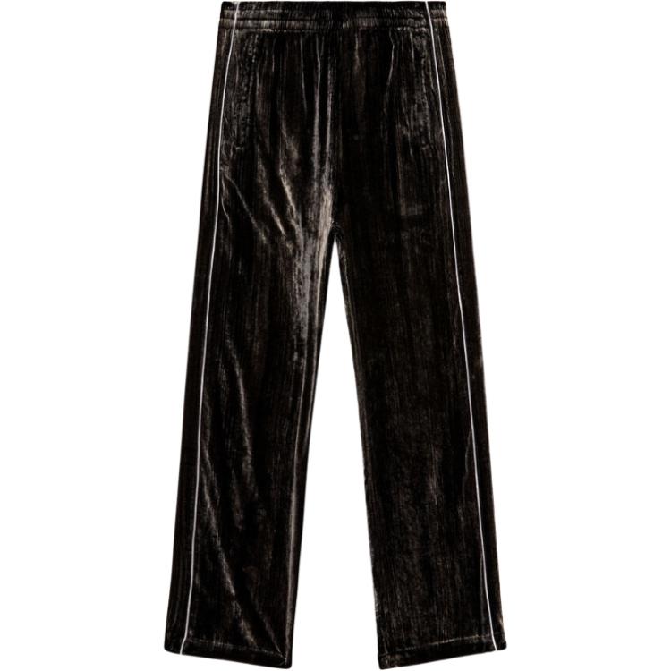 

DIESEL Хаки бархатные полосатые спортивные брюки