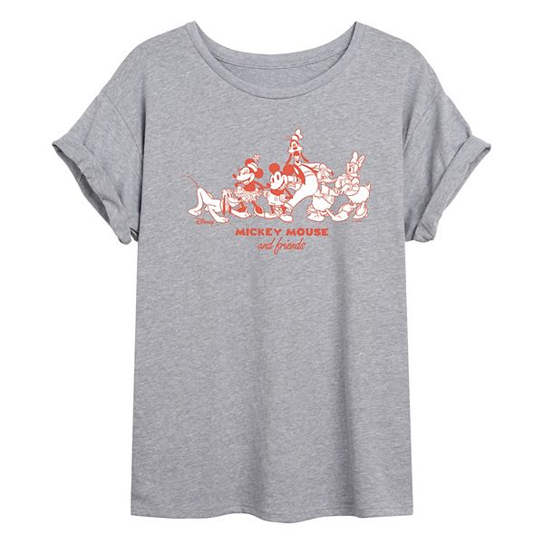 

Футболка Juniors Mickey Mouse & Friends oversized Disney, Heather Gray