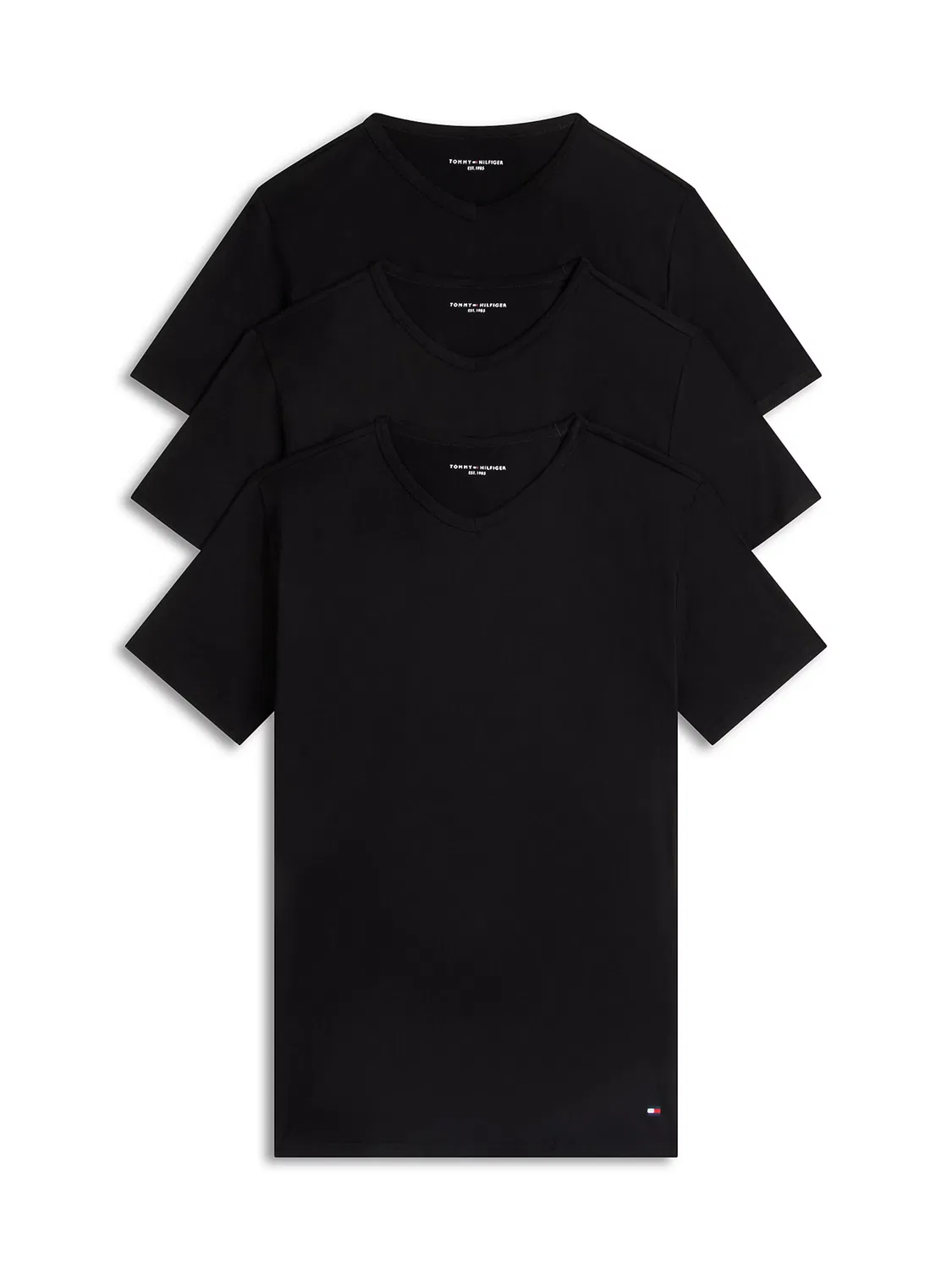 Рубашка Tommy Hilfiger Premium Essential черного цвета
