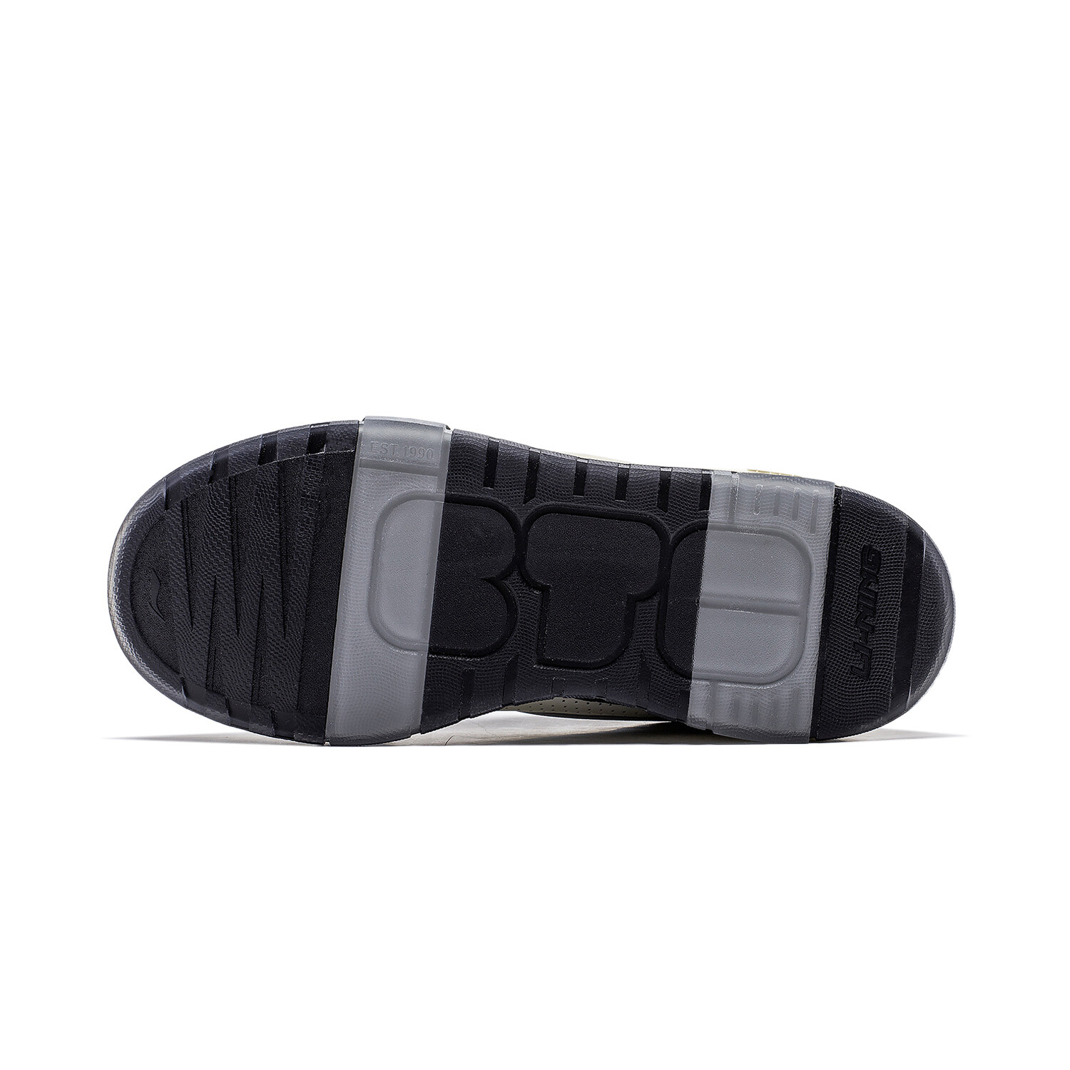 Кроссовки LINING 001 BTC Skateboarding Shoes Men Low-top Beige/Black, бежевый/черный — фото 3