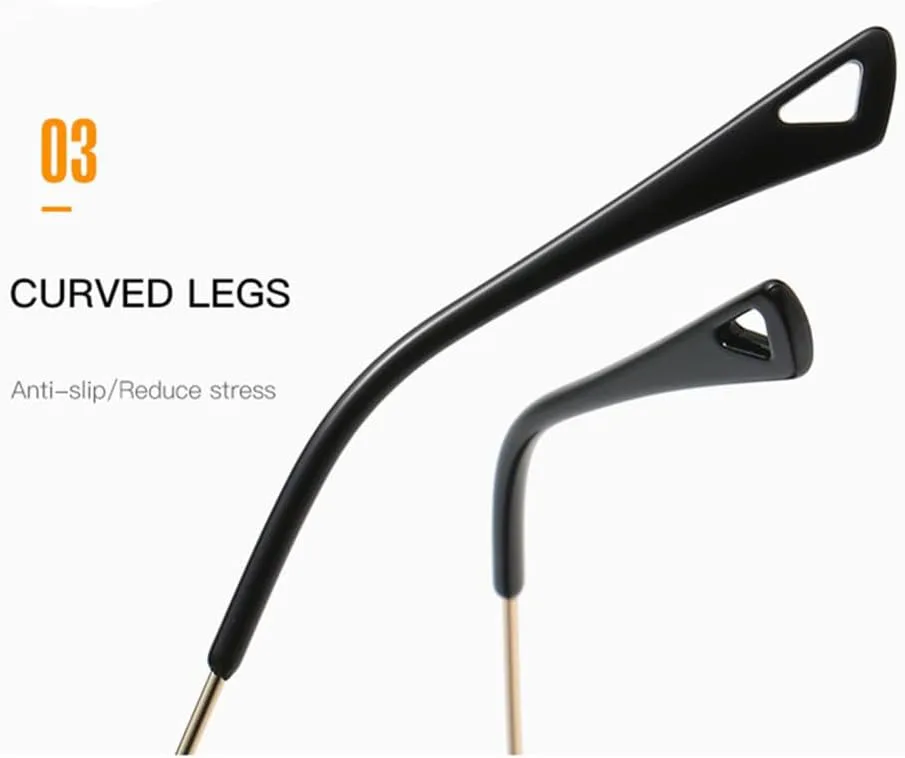 

Женские солнцезащитные очки без оправы 2027 года, цельная прозрачная оправа с градиентным рисунком, солнцезащитные очки с защитой от УФ-излучения UV400 MTZJH, Gray