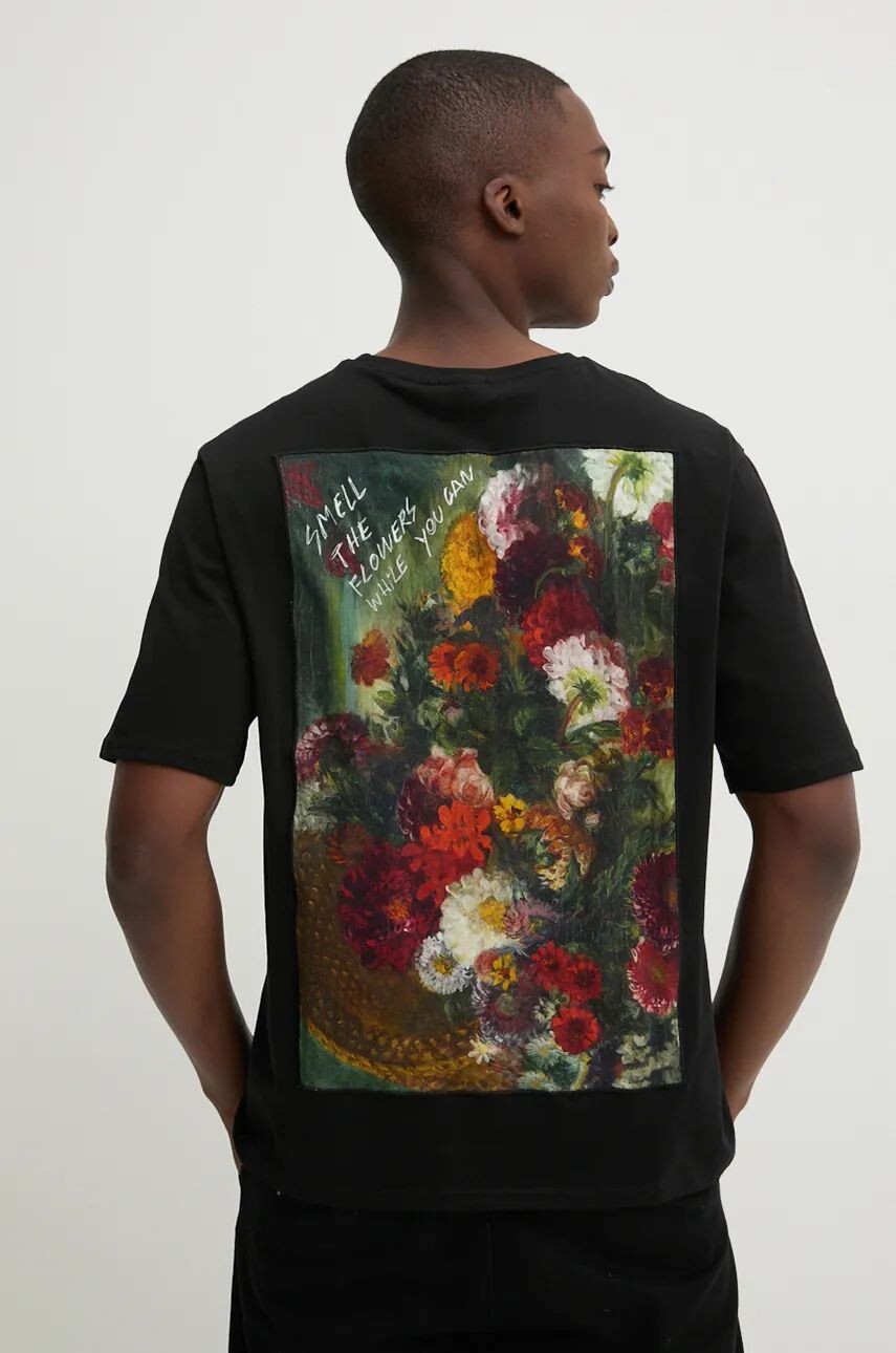 

Хлопковая футболка Desigual ALABAMA, черный