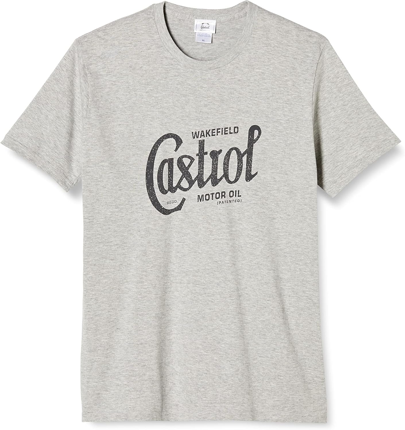 

Футболка Castrol UJP10043 с логотипом Heritage, короткий рукав, серый цвет, размер XL, 100% высококачественный хлопок, приятная на ощупь текстура, простой дизайн, износостойкость