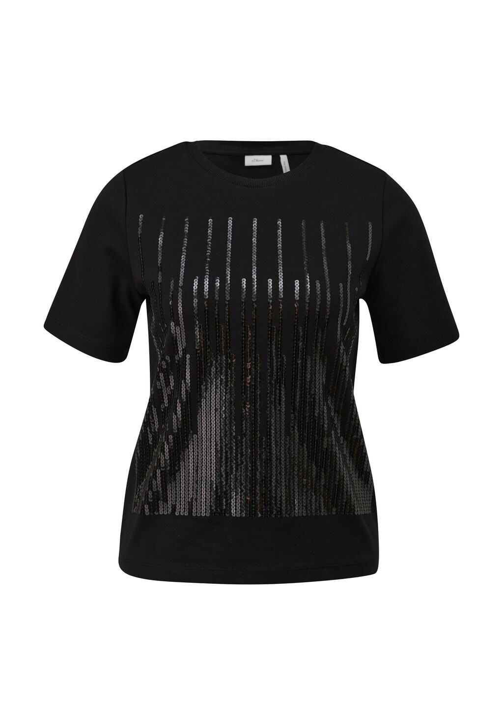 

Принт на футболке MIT PAILLETTEN s.Oliver BLACK LABEL, черный