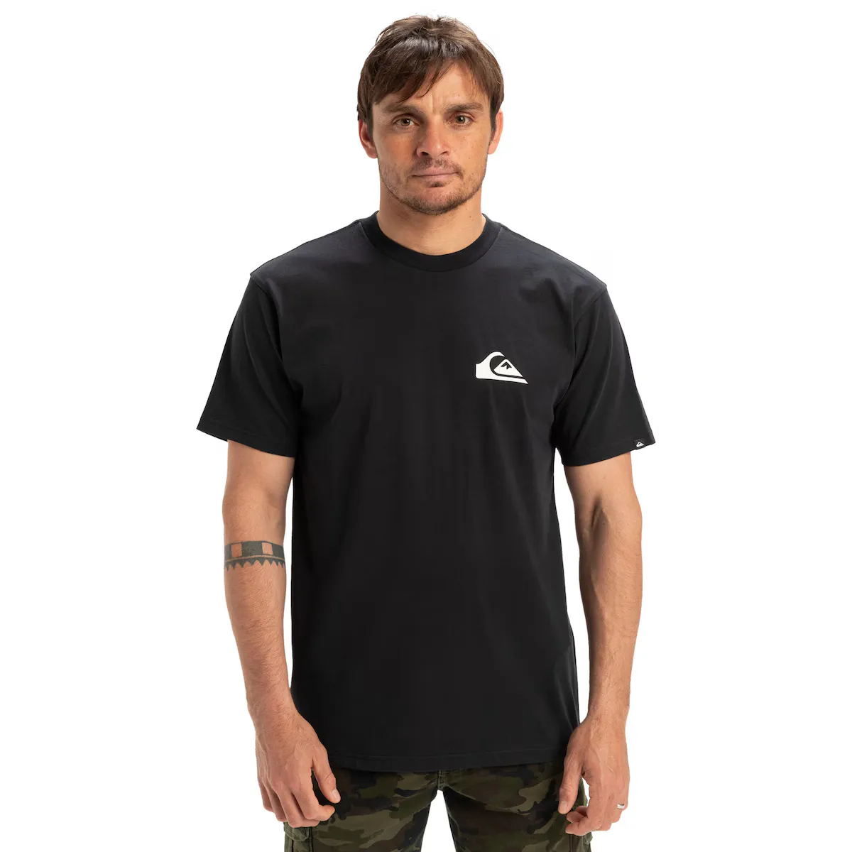 

Мужская мини-футболка Quiksilver с логотипом Ev, чёрный