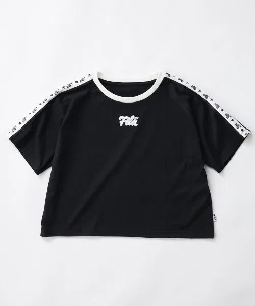 Детская футболка FILA оверсайз с логотипом — фото 2