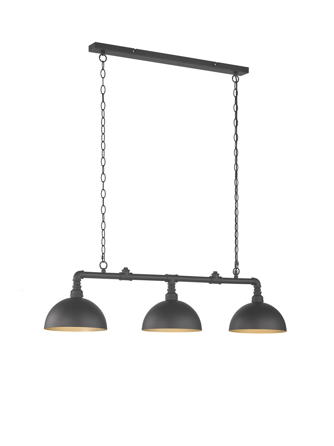 

Подвесной светильник Fischer & Honsel, 140x25x140 см, черный