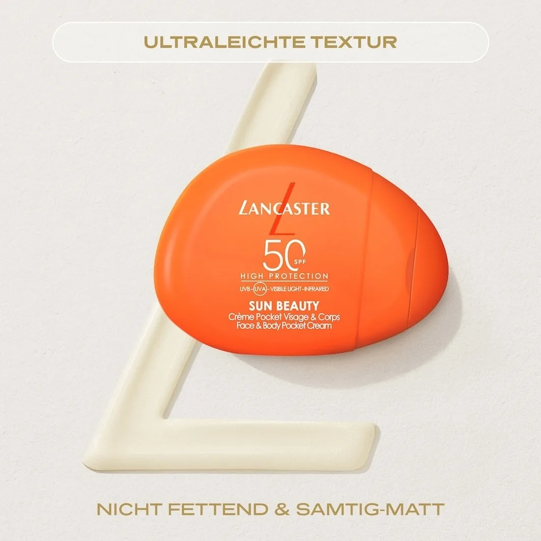 Солнцезащитный крем для лица и тела Sun Beauty, карманный крем SPF 50 Lancaster, 30 мл — фото 4