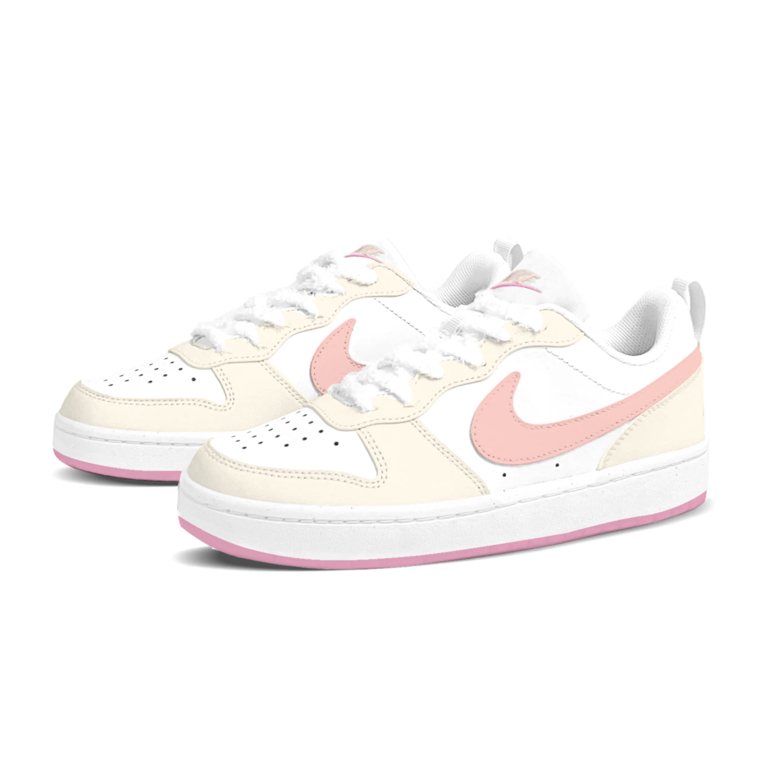 Низкие кроссовки для скейтбординга Court Borough Mango Pomelo Sago для подростков Nike, Custard — фото 3