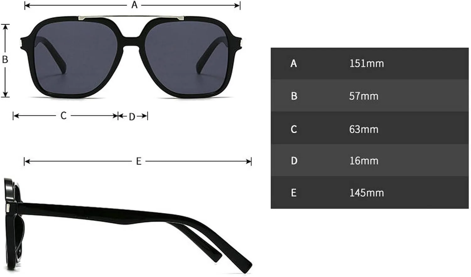 

Солнцезащитные очки COTIA Fashion Oversized Square Double Bridges для женщин, защита от УФ-излучения UV400, ретро-заклепки, для мужчин, темно-зеленые, Black Yellow