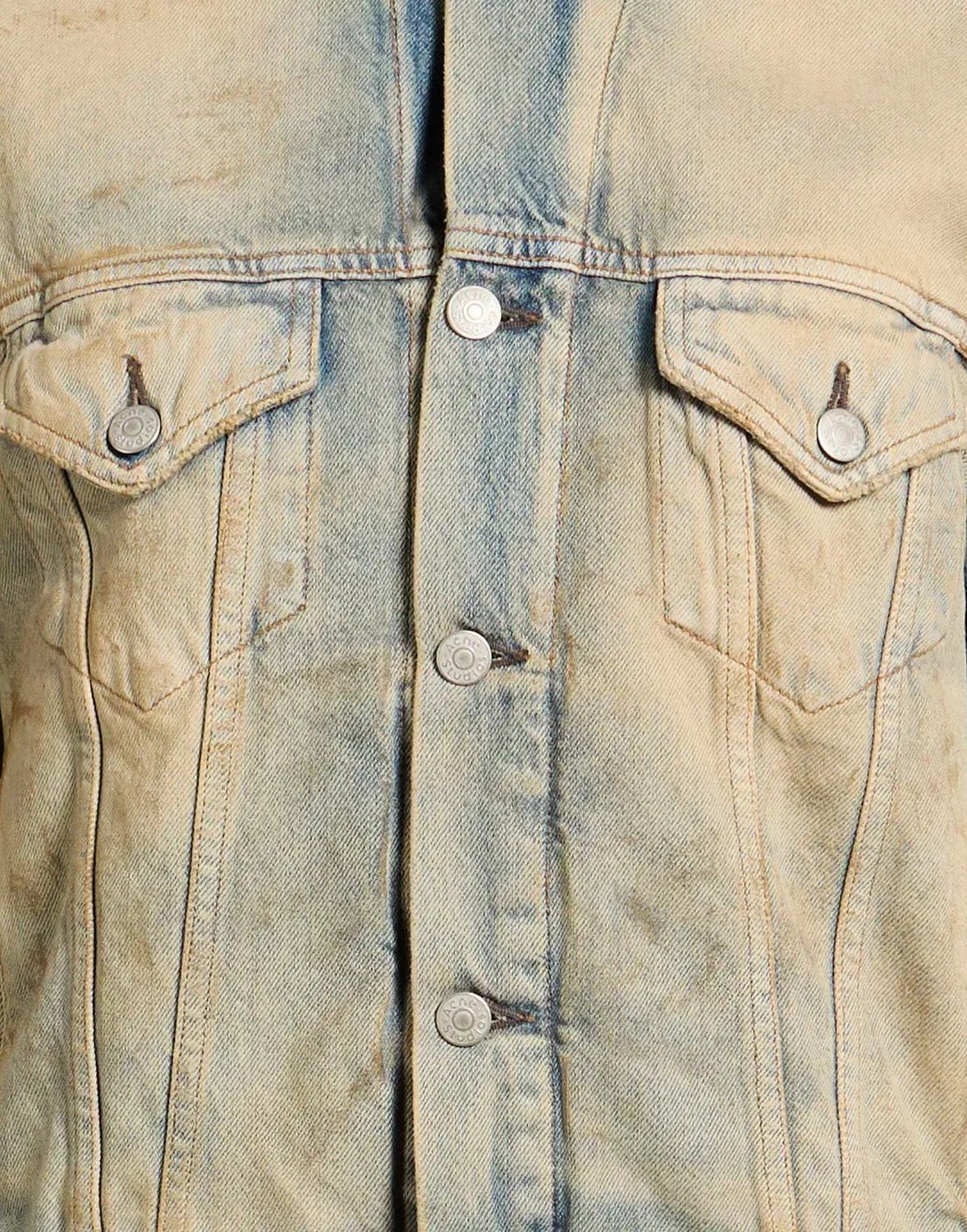 Джинсовая куртка Light Wash ACNE STUDIOS Синий — фото 4