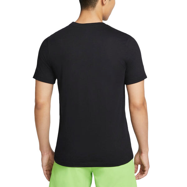 Футболка Court Dri Fit Rafa теннисная футболка азиатские размеры Nike, черный — фото 2