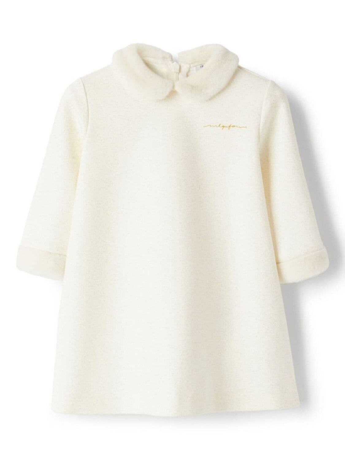 

Il Gufo платье с вышитым логотипом, белый