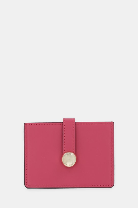 

Кожаный футляр для карт Furla, розовый