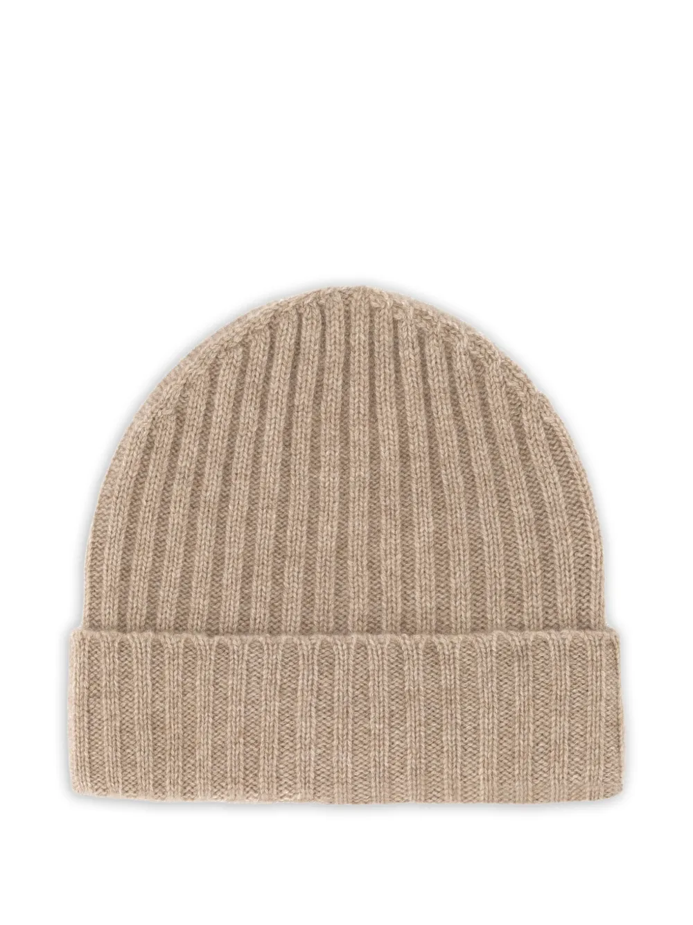 

Кашемировая шапка бини в рубчик Boggi Milano, бежевый