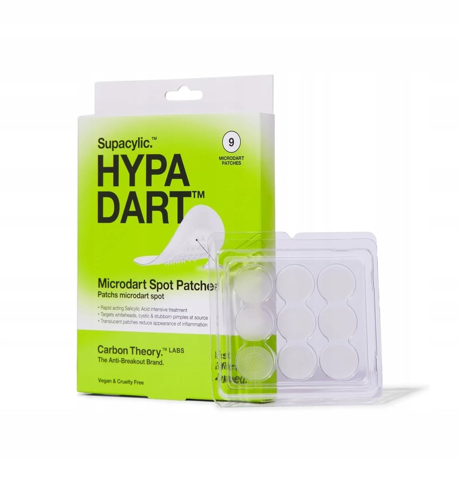 

Микроигольчатые пластыри Hypa Dart с салициловой кислотой 9 шт., Carbon Theory