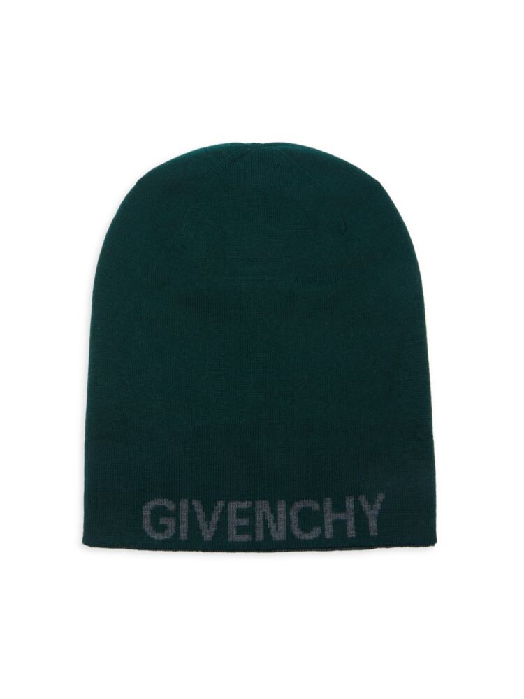 

Двусторонняя шерстяная шапка Givenchy, темно-зеленый