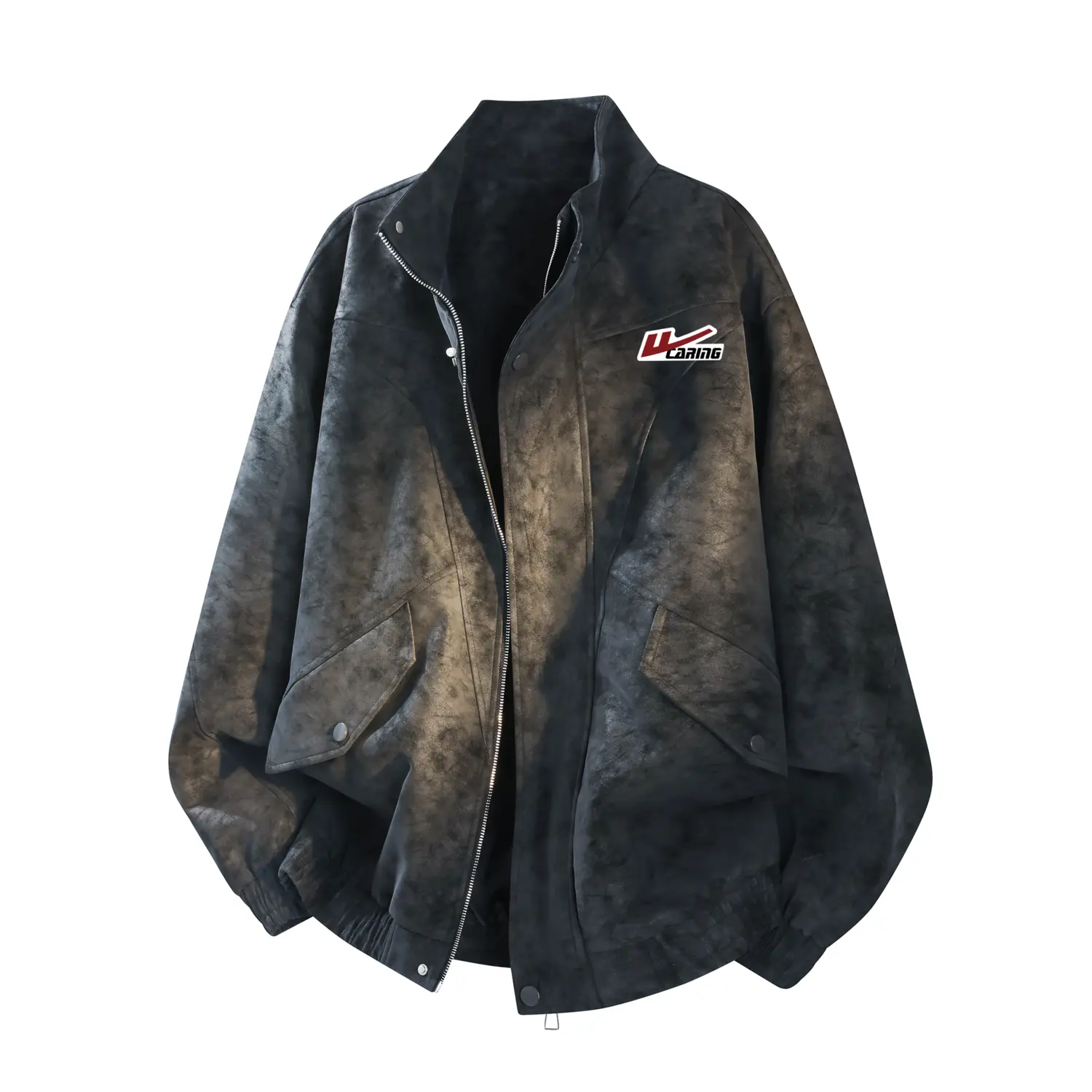 

Куртка Unisex Stand Collar Moderate Pilot WARRIOR, черный (diy badge)