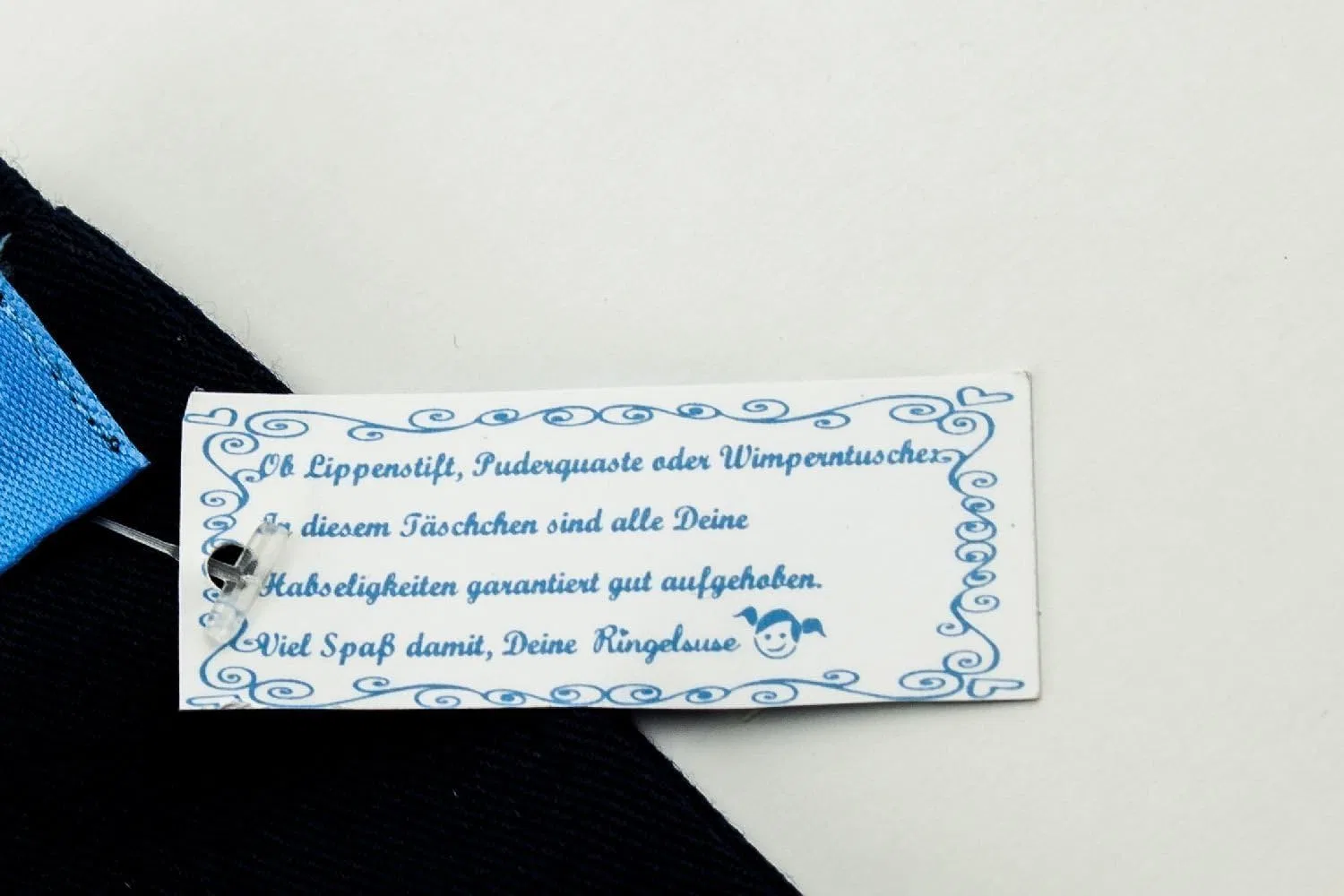 Женская косметичка «Girl's Item» из хлопка темно-синяя Ringelsuse, Darkblue — фото 2
