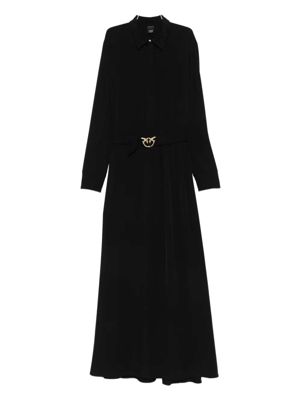 

Платье-рубашка с пряжкой Pinko, черный