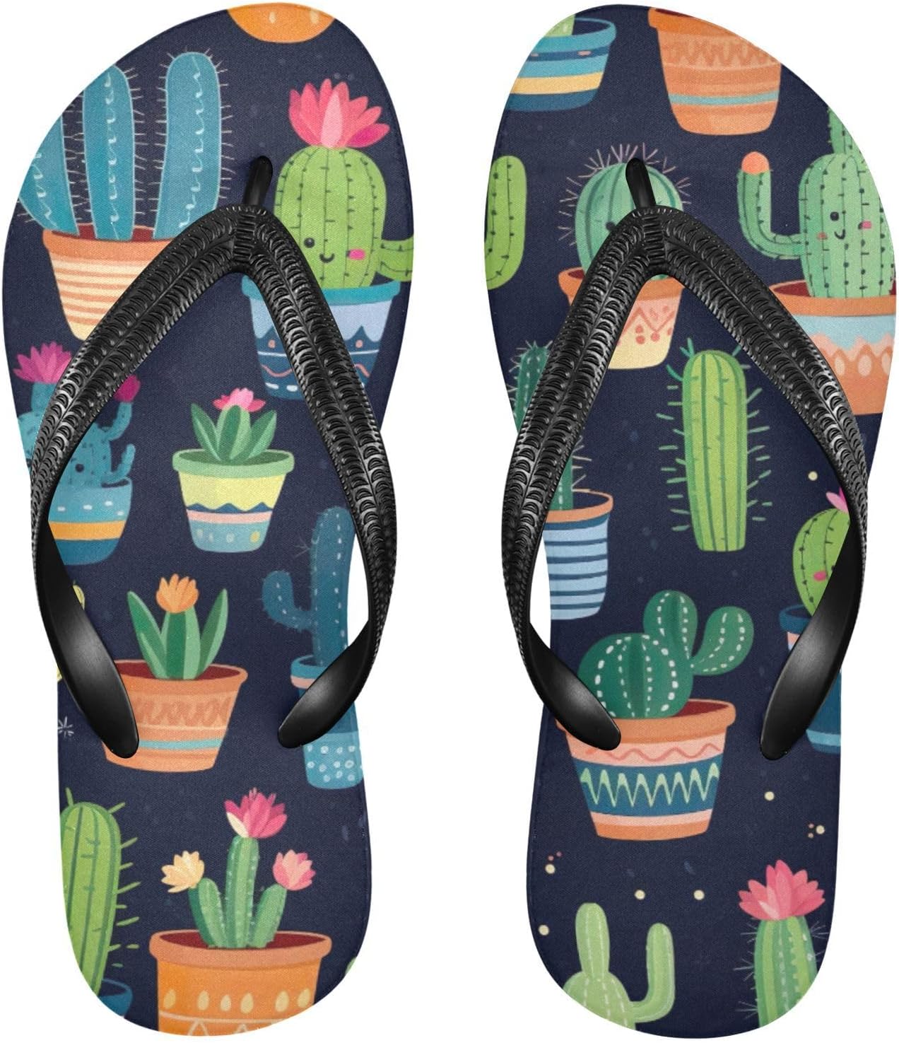 

Пляжные летние сандалии-тапочки Flowers Floral Cactus для женщин и мужчин, душевые Kfbe