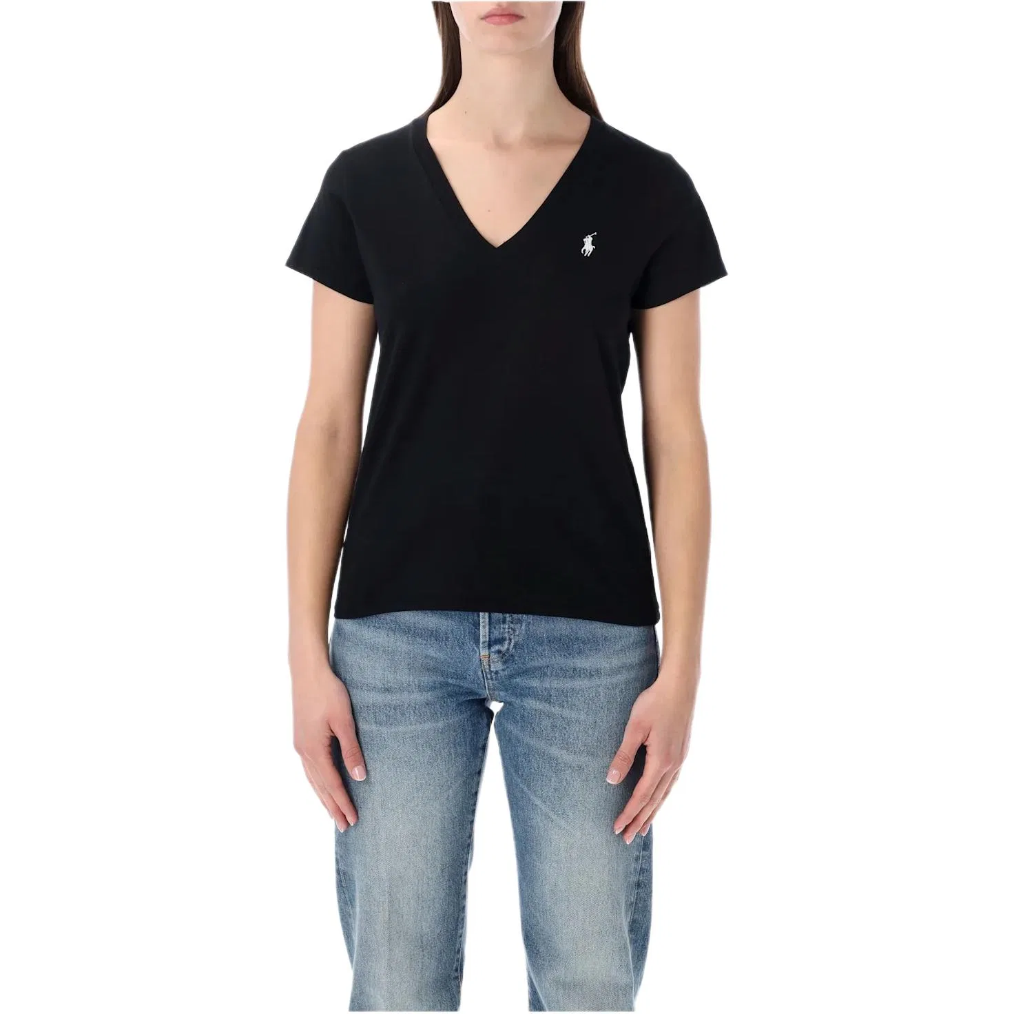 Футболка с v-образным вырезом Logo Polo Ralph Lauren, Black