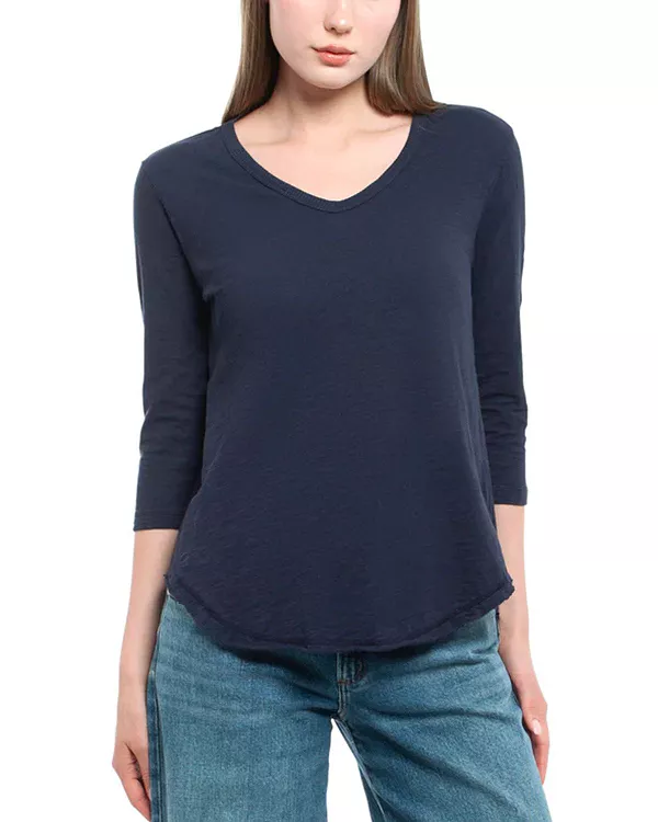 

Футболка с рукавами 3/4 и необработанным краем Wilt Clothing, синий