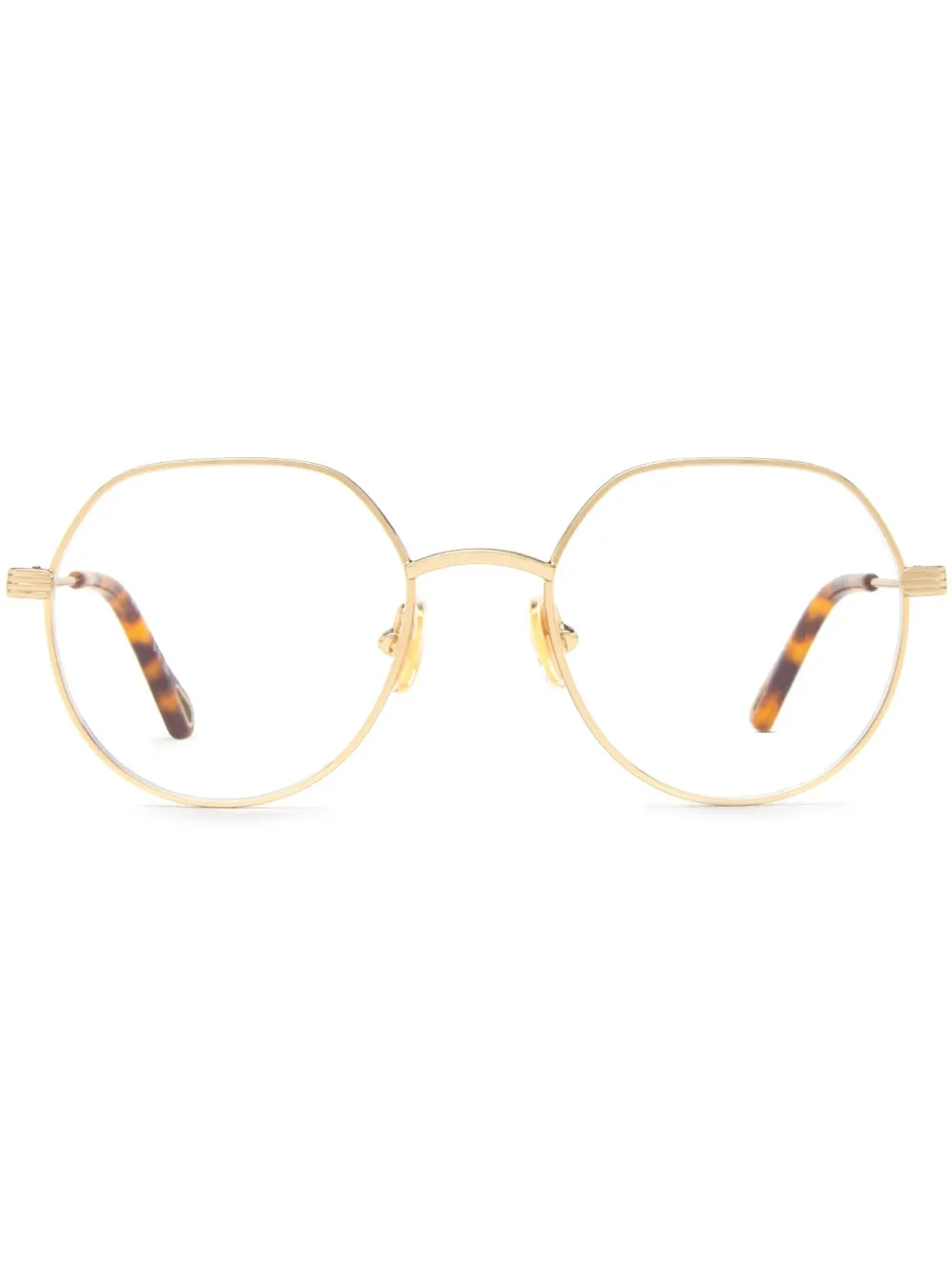 

Очки в круглой оправе Chloé Eyewear, золотой