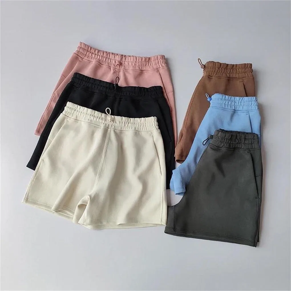 Спортивные шорты с высокой талией, Elastic Waist, коричневый — фото 2