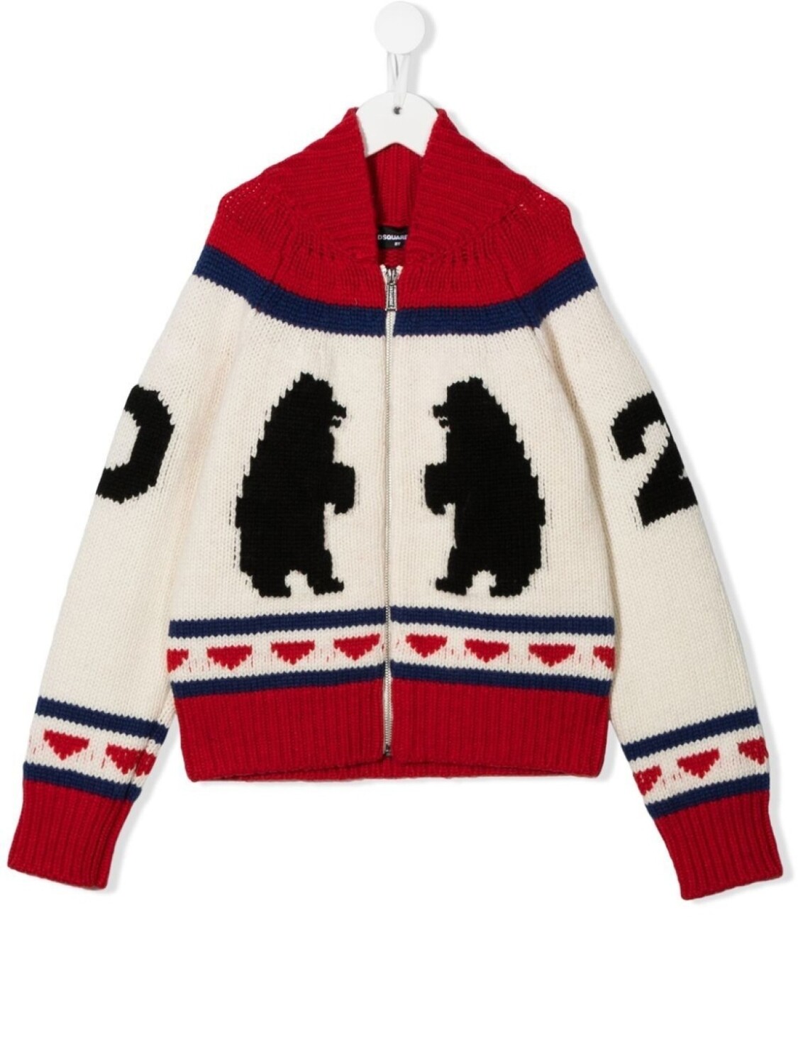 

DSQUARED2 KIDS кардиган с принтом, нейтральный цвет
