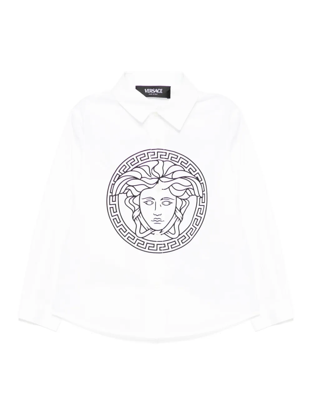 

Длинная рубашка Versace Kids, белый