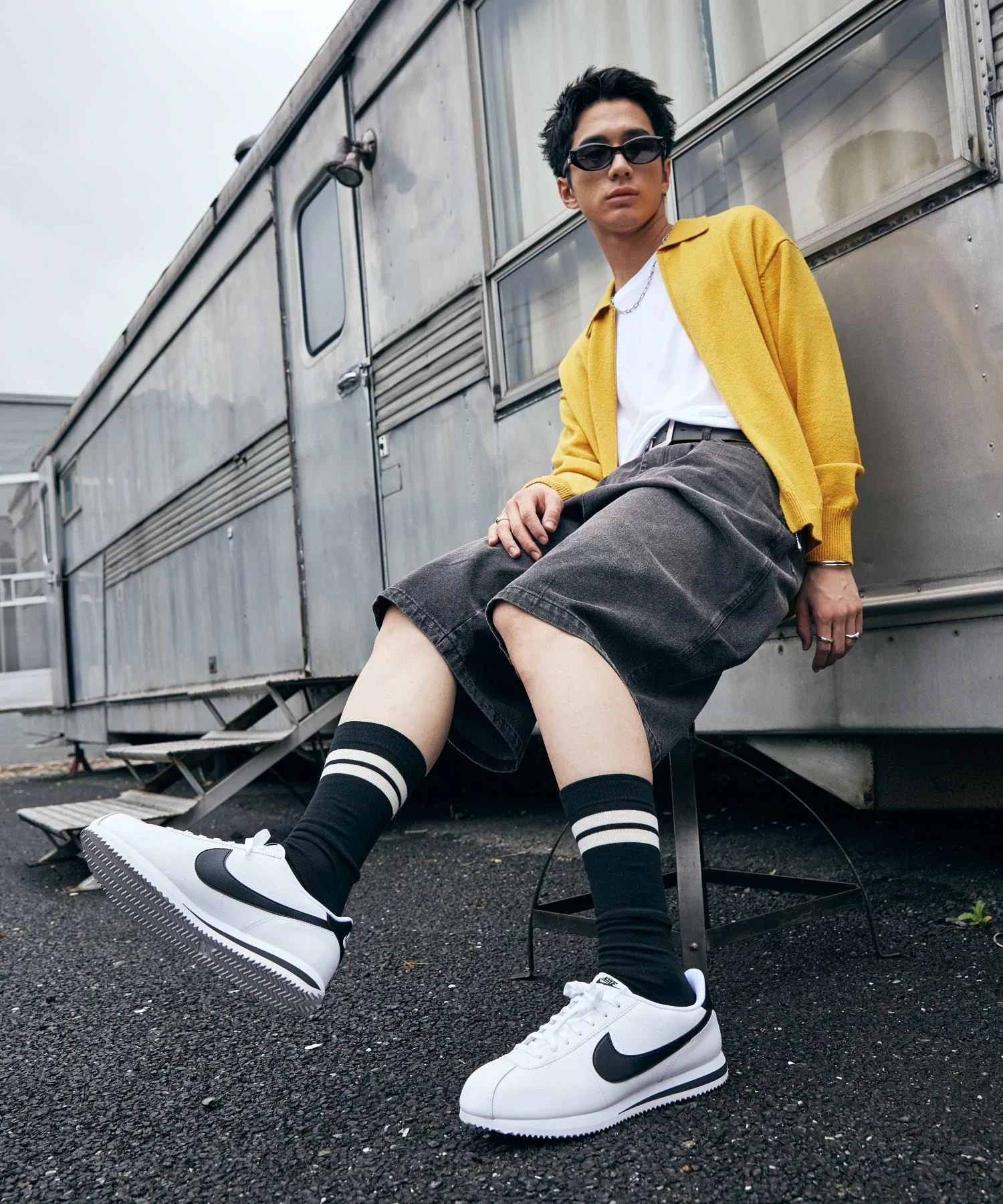 Мужские кроссовки Nike Cortez Leather DM4044-105 — фото 3