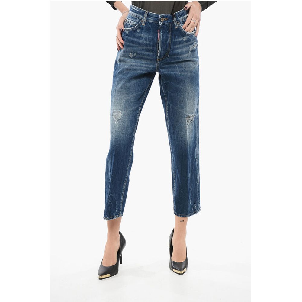 

Синие хлопковые джинсы Деним Dsquared2, Blue