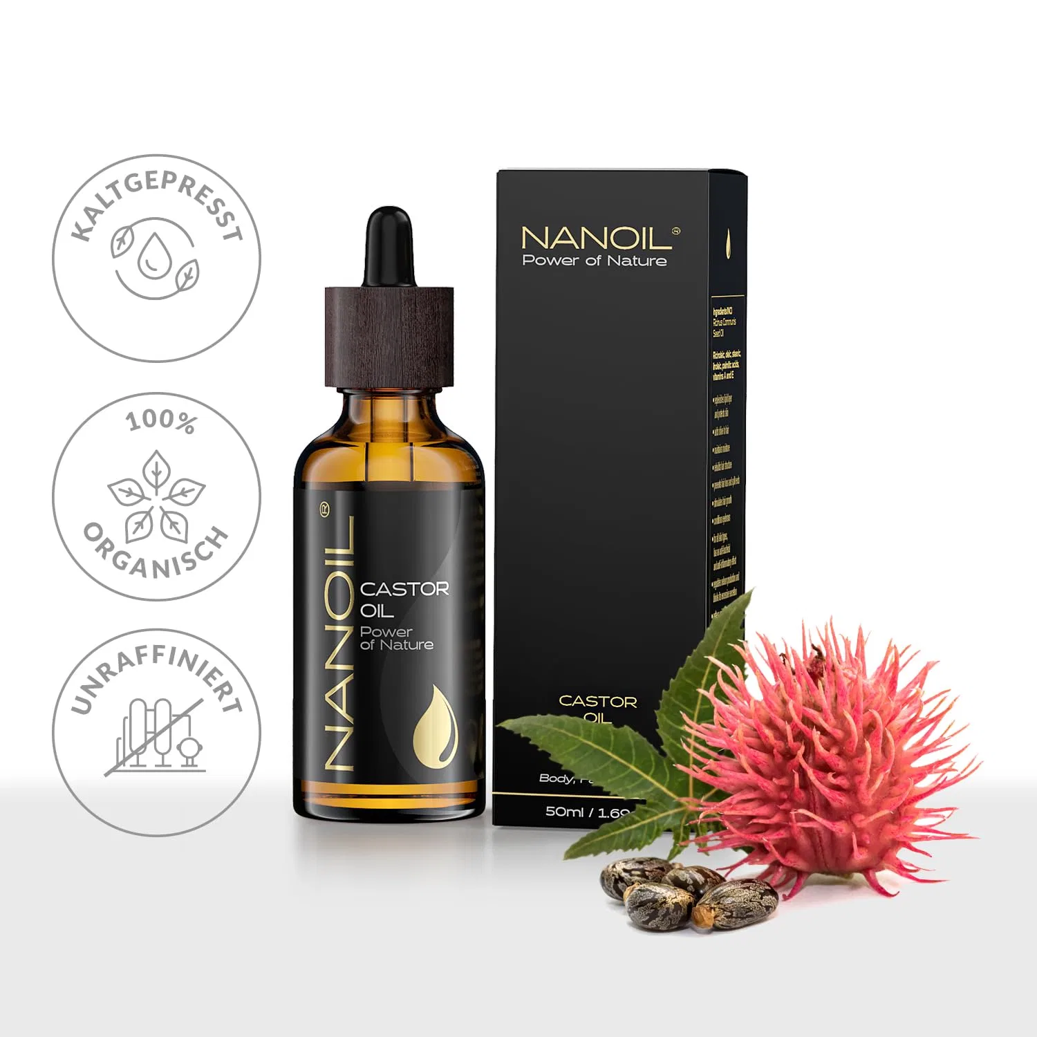 Натуральное касторовое масло от Nanoil Nanoil — фото 4