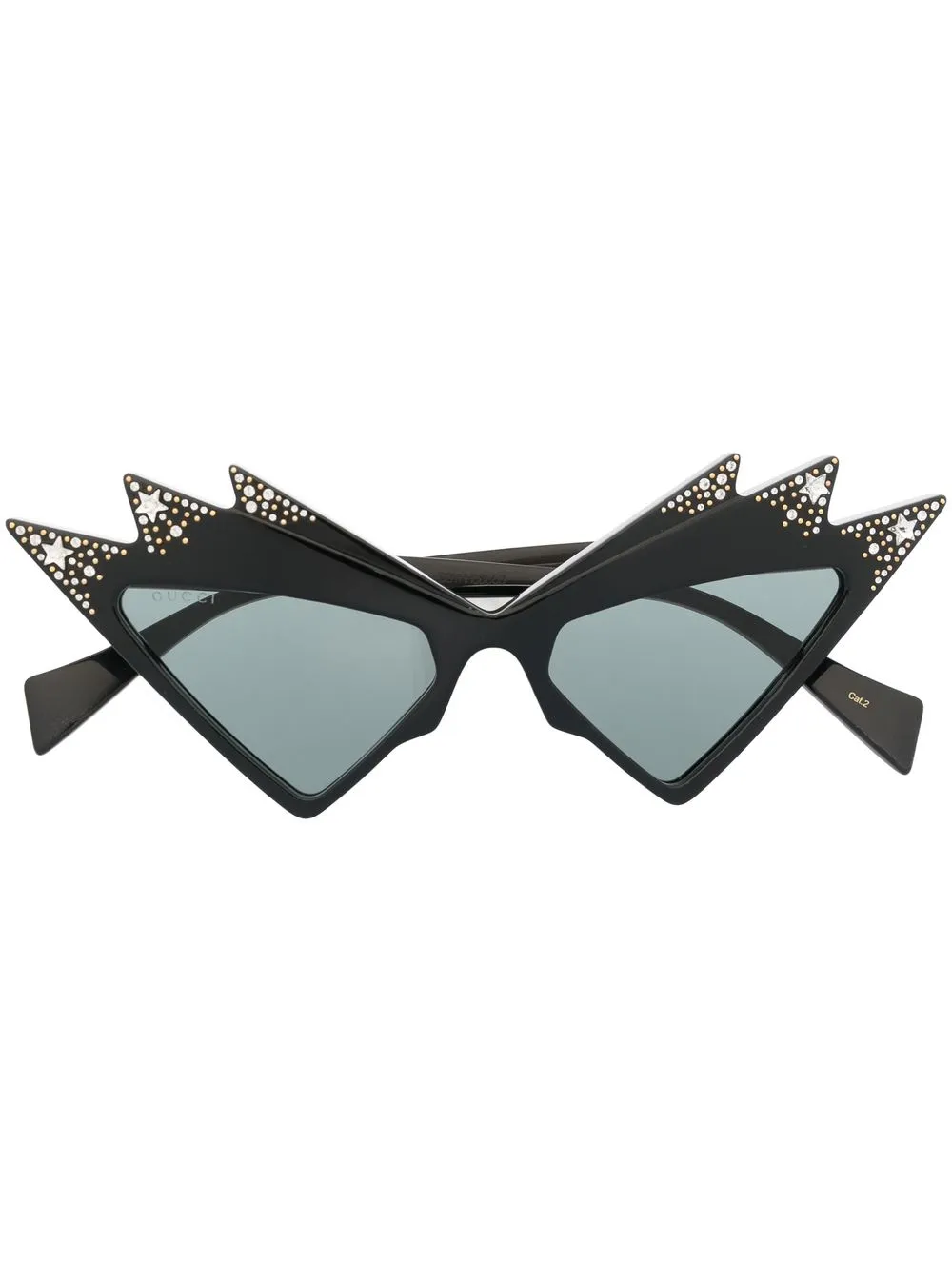 

Солнцезащитные очки в оправе 'кошачий глаз' Gucci Eyewear, черный