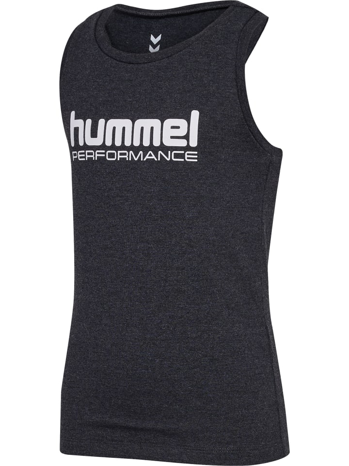 Футболка Hummel Hmljr Top Multisport Girls в цвете ЧЕРНЫЙ МЕЛАНЖ Hummel — фото 4