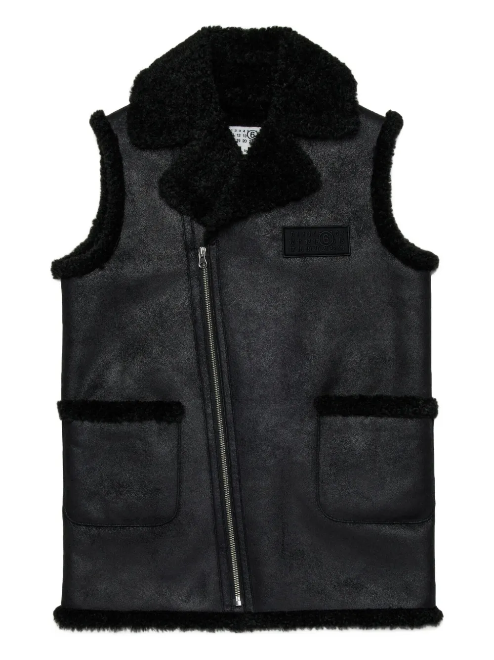 

Жилет с логотипом MM6 Maison Margiela Kids, черный