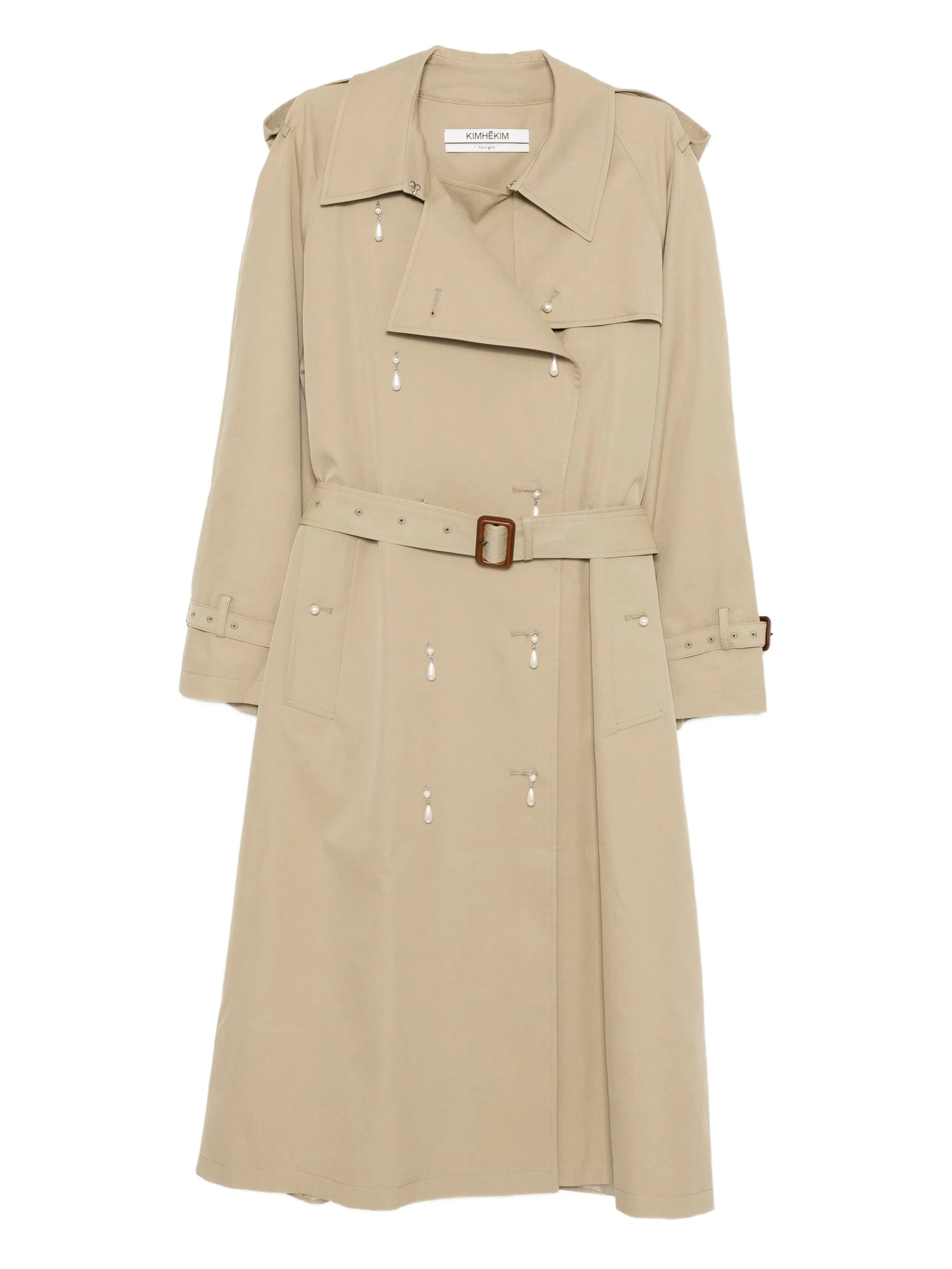 

Тренч с поясом Kimhekim, нейтральный