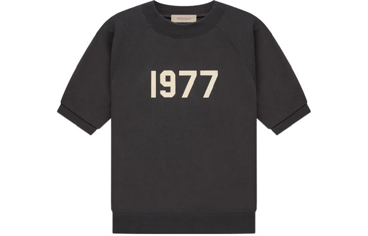 Футболка с регланным рукавом Fear Of God Essentials 1977, цвет Black Iron — фото 2