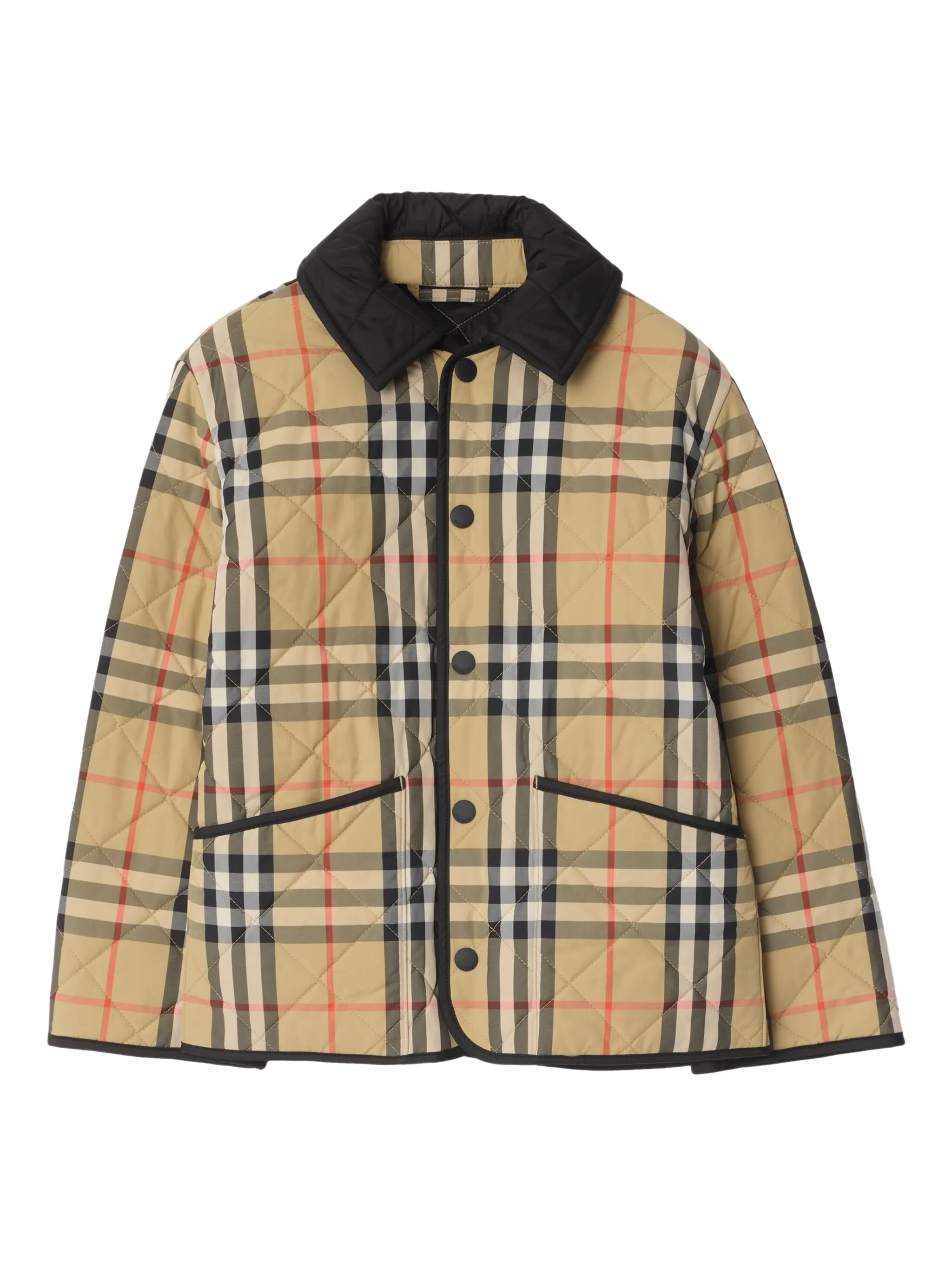 

Стеганая куртка IP Check Burberry Kids, бежевый