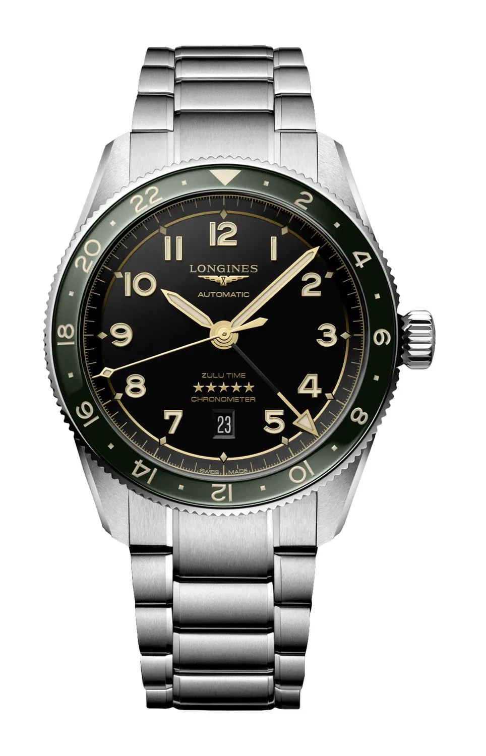 ЛОНЖИН СПИРИТ ЗУЛУ ТАЙМ - L3.812.4.63.6 LONGINES, черный
