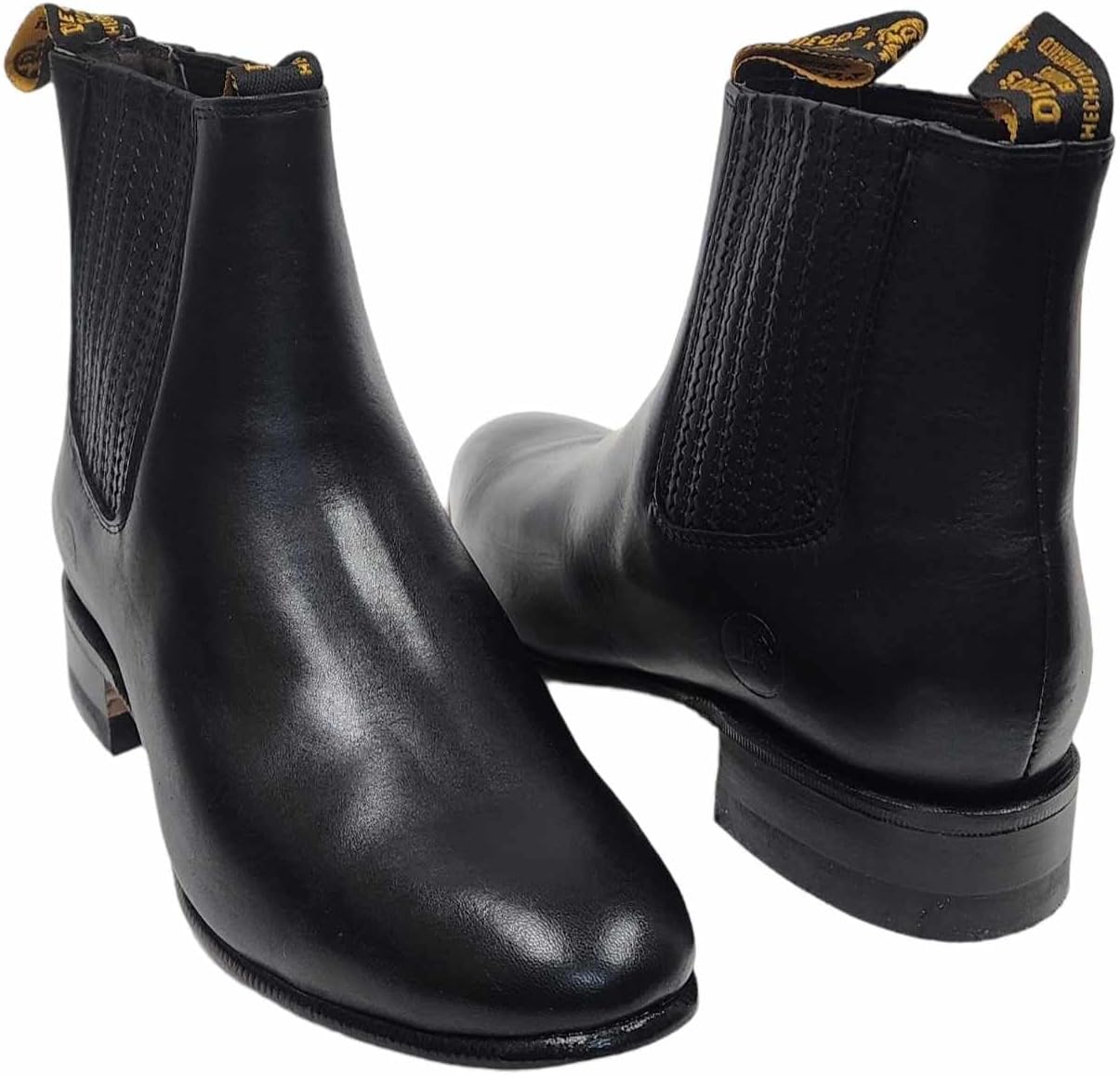 

Ботильоны Charro из натуральной кожи напа Botin Charro Tradicional Mexicano Bonus, черный