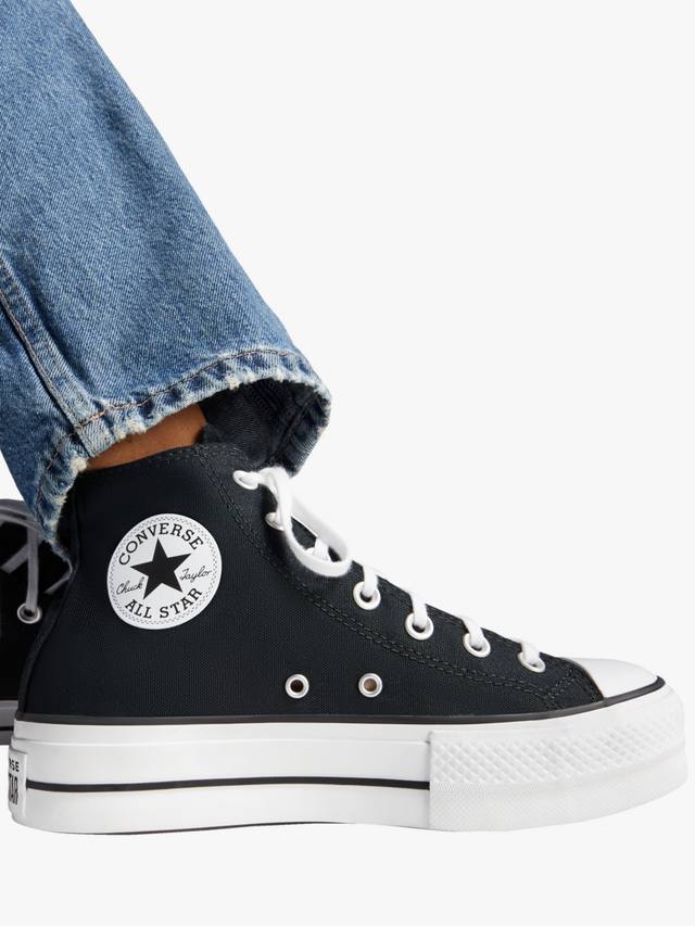 Платформенные кроссовки Chuck Taylor All Star Lift Hi-Top Converse, Black/White — фото 4