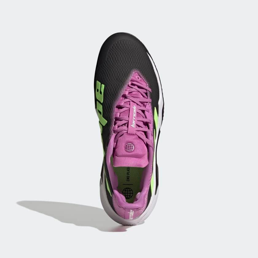 Мужские теннисные кроссовки Adidas Barricade Clay, зеленый/лиловый — фото 3