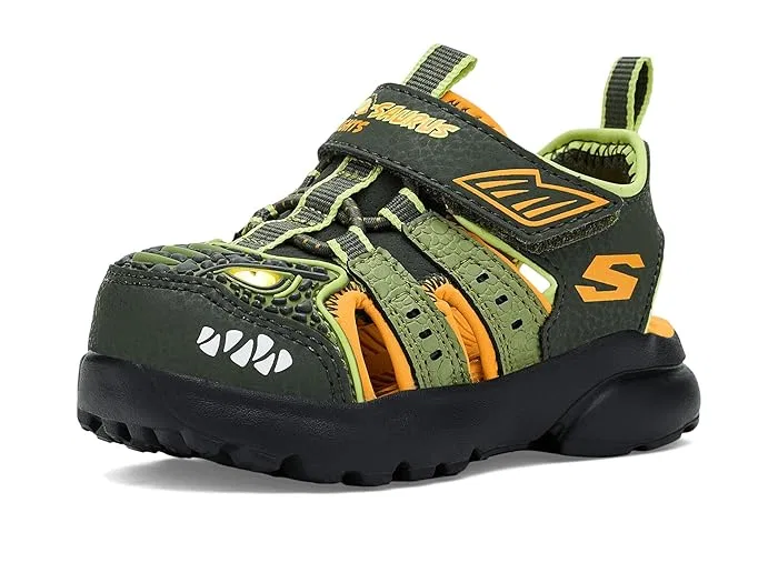Кроссовки с подсветкой Razor Splash - Raptor Quest SKECHERS KIDS, Olive — фото 2