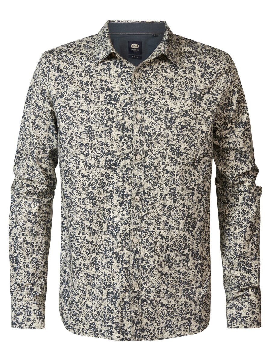 

Повседневная рубашка Petrol Industries Slim fit Button Up Shirt, экрю