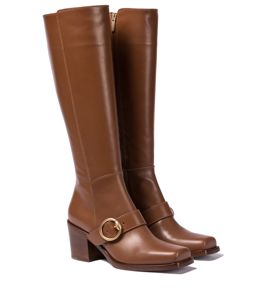 Кожаные сапоги Wayne 60 до колена Gianvito Rossi, Cuoio